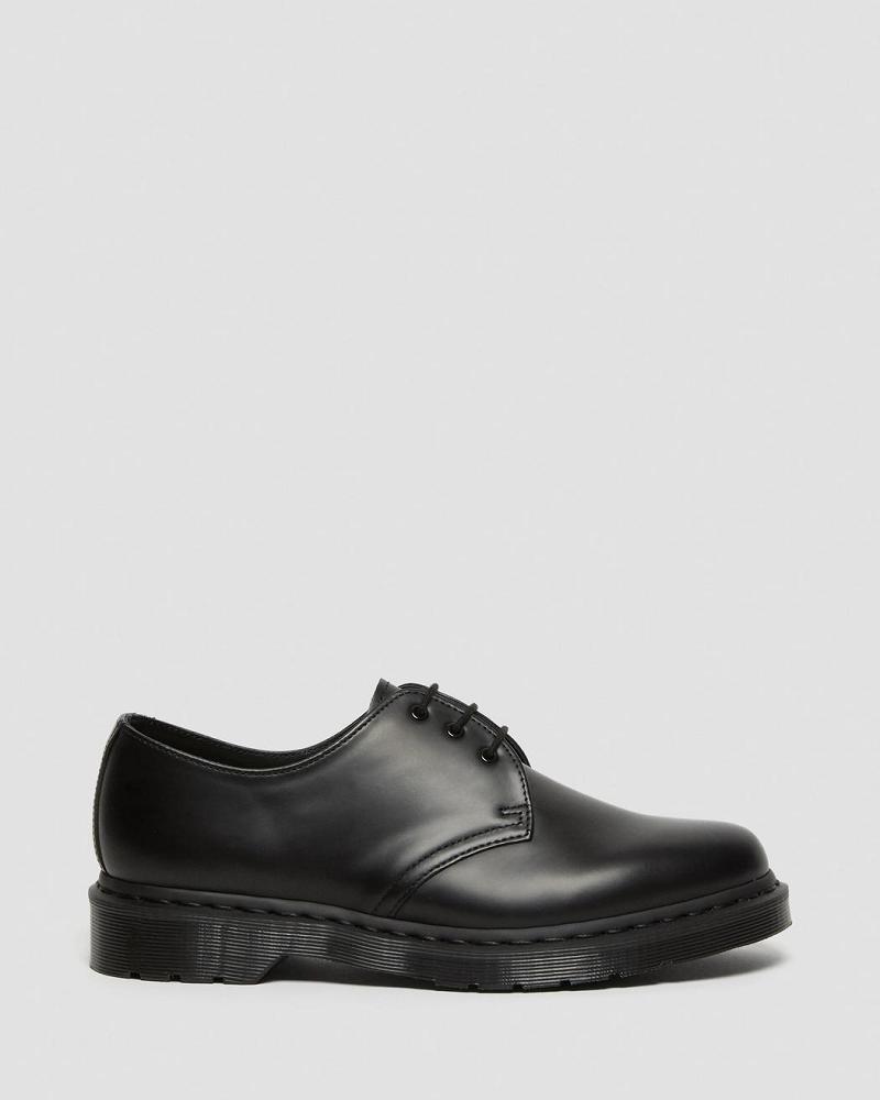 Dr Martens 1461 Mono Smooth Læder Oxford Sko Dame Sort | DK 360JPQ